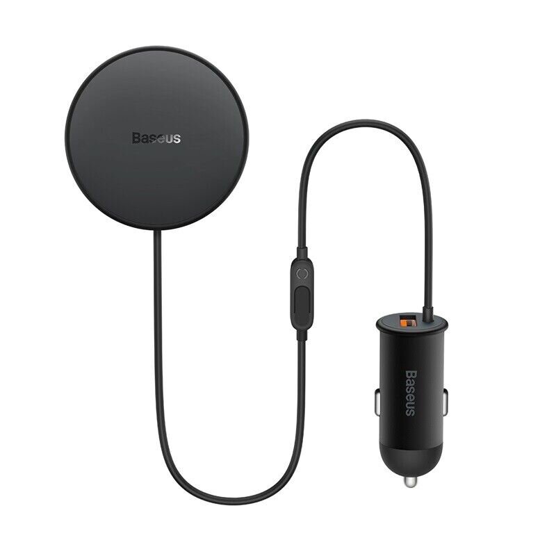 Baseus CW01 Magnetic Wireless Charging Car Mount 40W (Wireless Charging 15W+Tpye-C 25W) Claw Editon Cluster Black