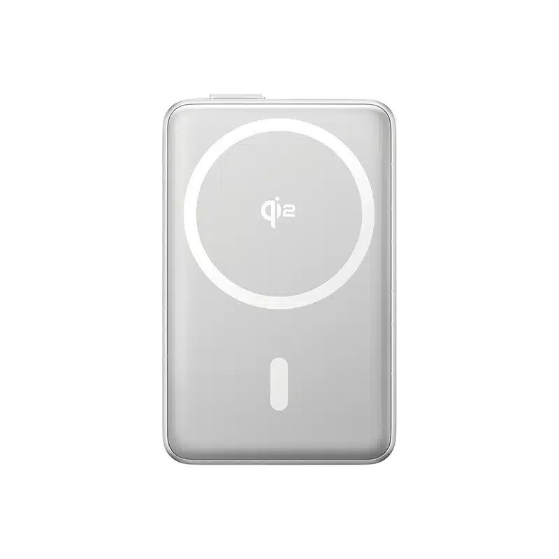 OS-Baseus Nomos Qi2 Kickstand Magnetic Power Bank with Built-in USB-C Cable 10000mAh 45W Lunar gray