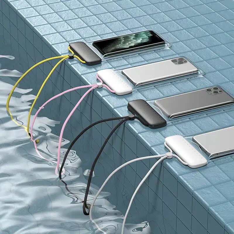 OS-Baseus AquaGlide Waterproof Phone Pouch with Slide Lock Cluster Black