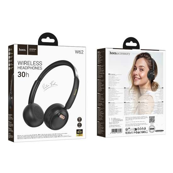 Hoco W62 Verso retro BT headphones Black