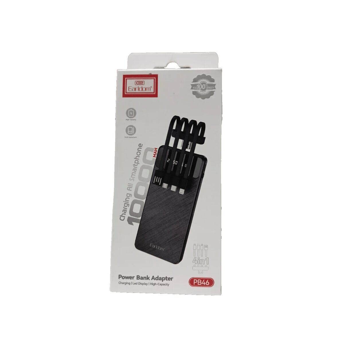 Ealrdom Power Bank With Cables PB46