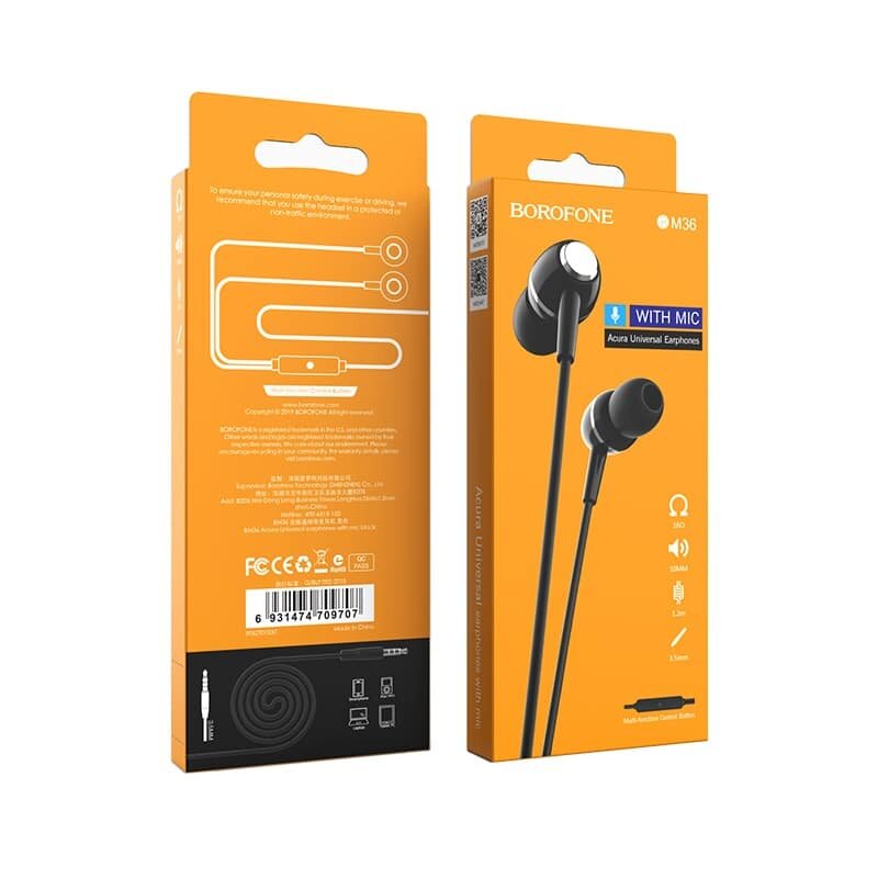 Borofone BM36 Acura Universal earphones with mic
