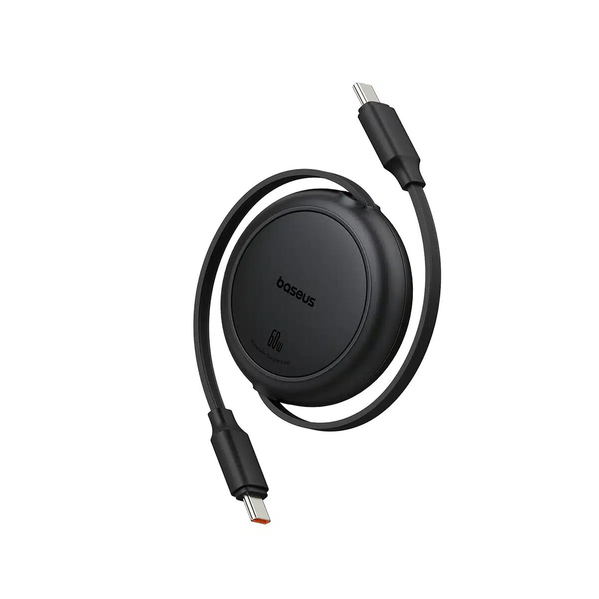 Baseus Free2Pull Mini Charging Cable USB-C to USB-C 60W 1m Cluster Black