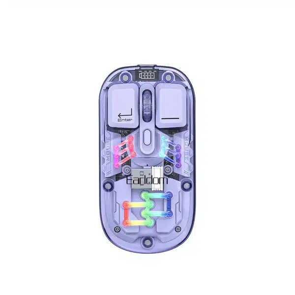 Earldom Dual Mode Wirleess Mouse Black KM16 Purple
