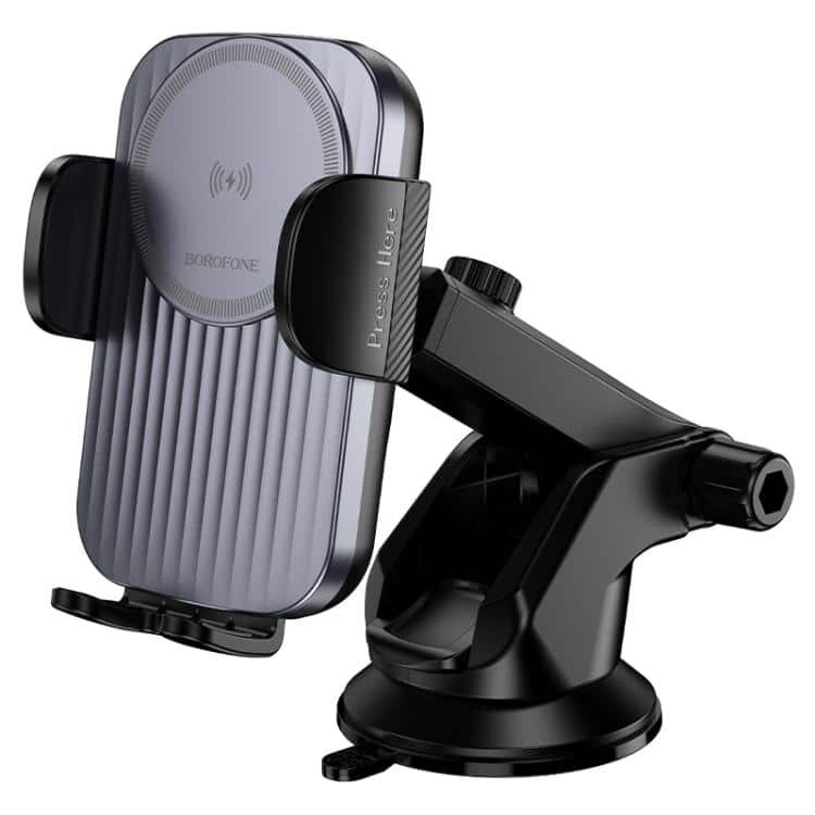 Borofone BH222 Leading push-type wireless fast charging car holder(center console)