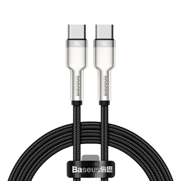 Baseus Cafule Series Metal Data Cable Type-C to Type-C 100W 1m Black