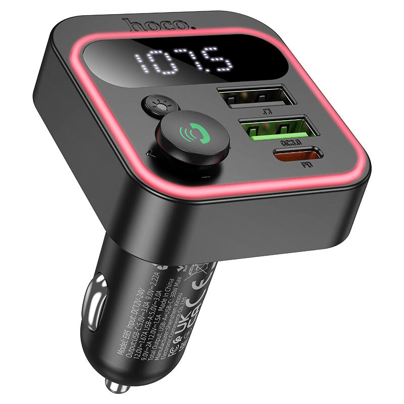 Hoco E85 Tiger PD20W+QC3.0 car BT FM transmitter