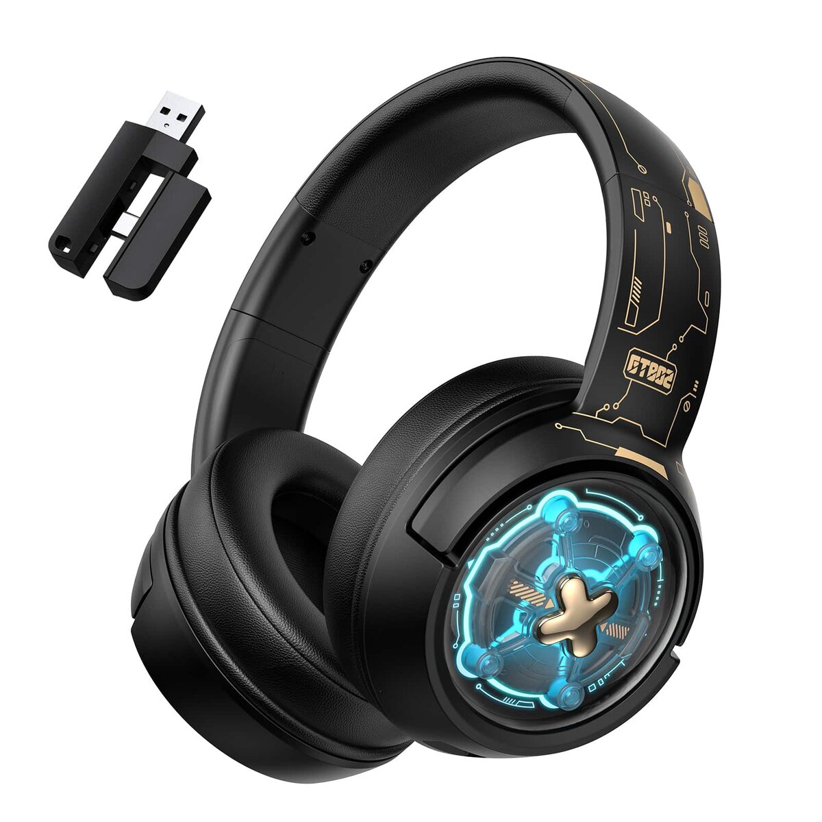 Onikuma Gaming Wireless Headphone GT802 With Noice Cancelation