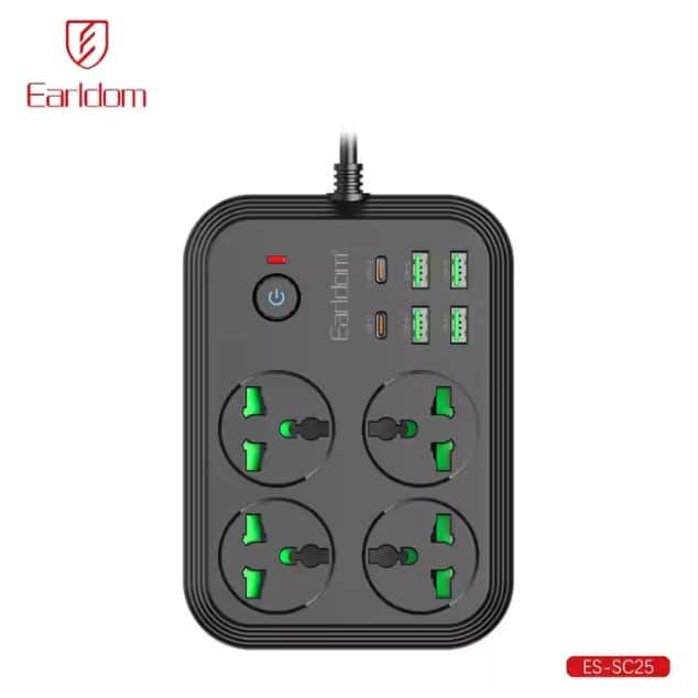 Earldom Power Socket 4usb+2PD SC25