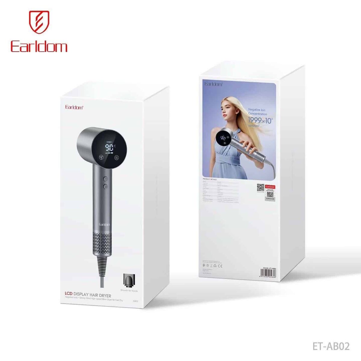 Earldom LCD Display Hair Dryer AB02