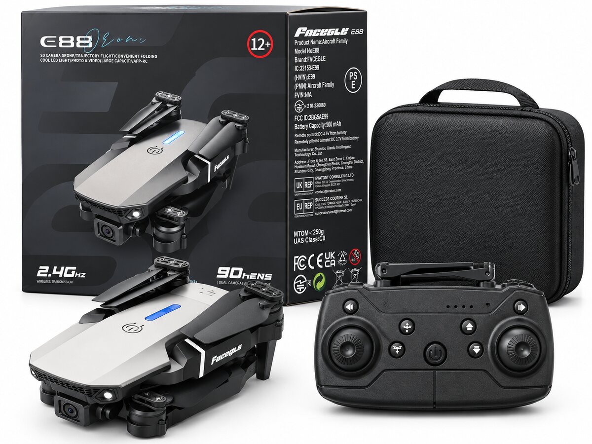 Drone E88 1 Camera Black