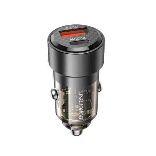 Borofone BZ20 Smart 38W dual port PD20W+QC3.0 car charger