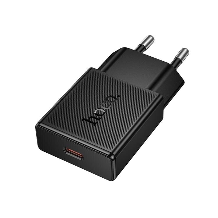 Hoco N72 Speed single-port PD20W ultra-thin charger(EU) black