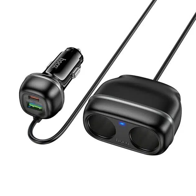 Hoco Z59 Rank 48W dual port PD30W+QC3.0 dual cigarette lighter slot car charger