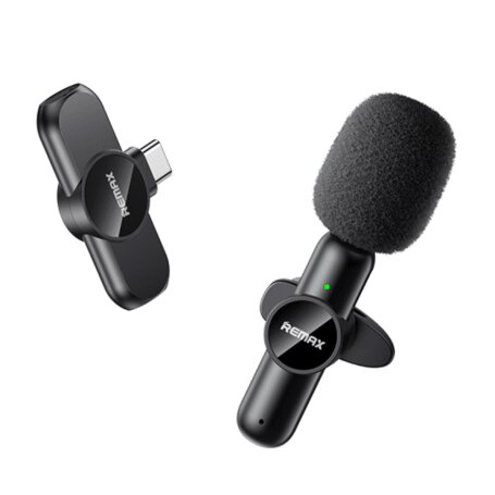 Remax Ryusic K09 უკაბელო მიკროფონი Type-C & iPhone-ისთვის