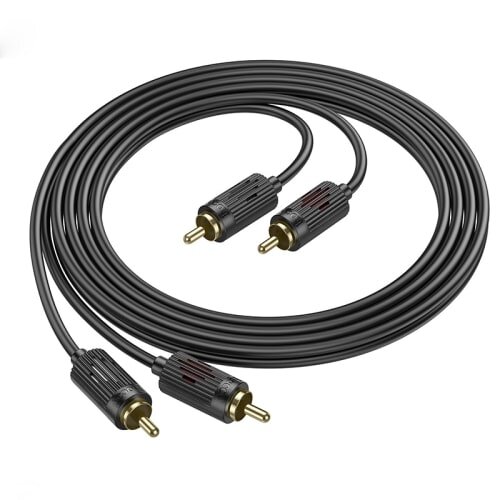 Hoco UPA29 dual RCA red and white double lotus audio cable