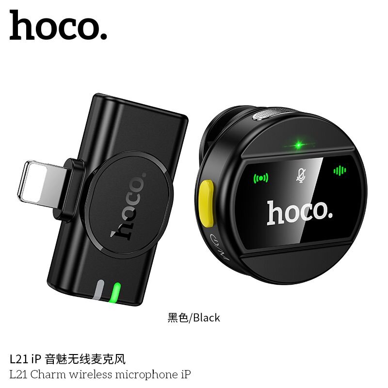 Hoco L21 Charm wireless microphone iP black