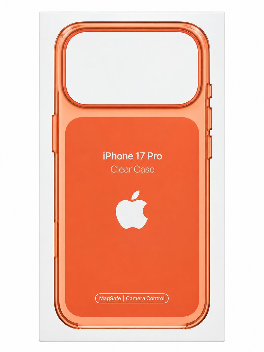 back glass panel 17pro orange