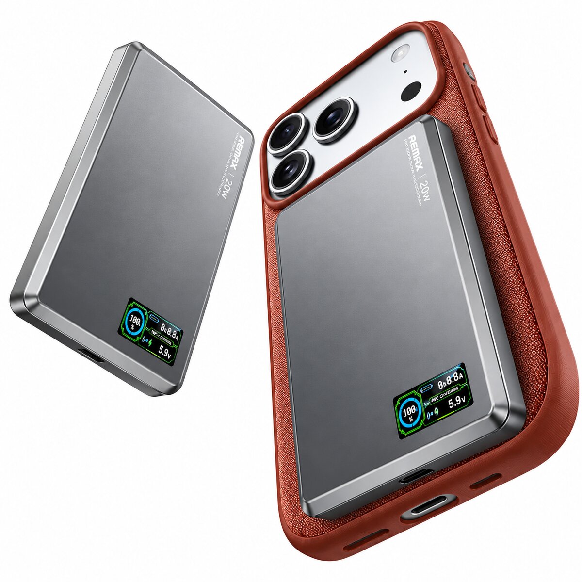 Remax FP-37 Mini Magnetic Wireless Power Bank 10000mAh 20W / 15W