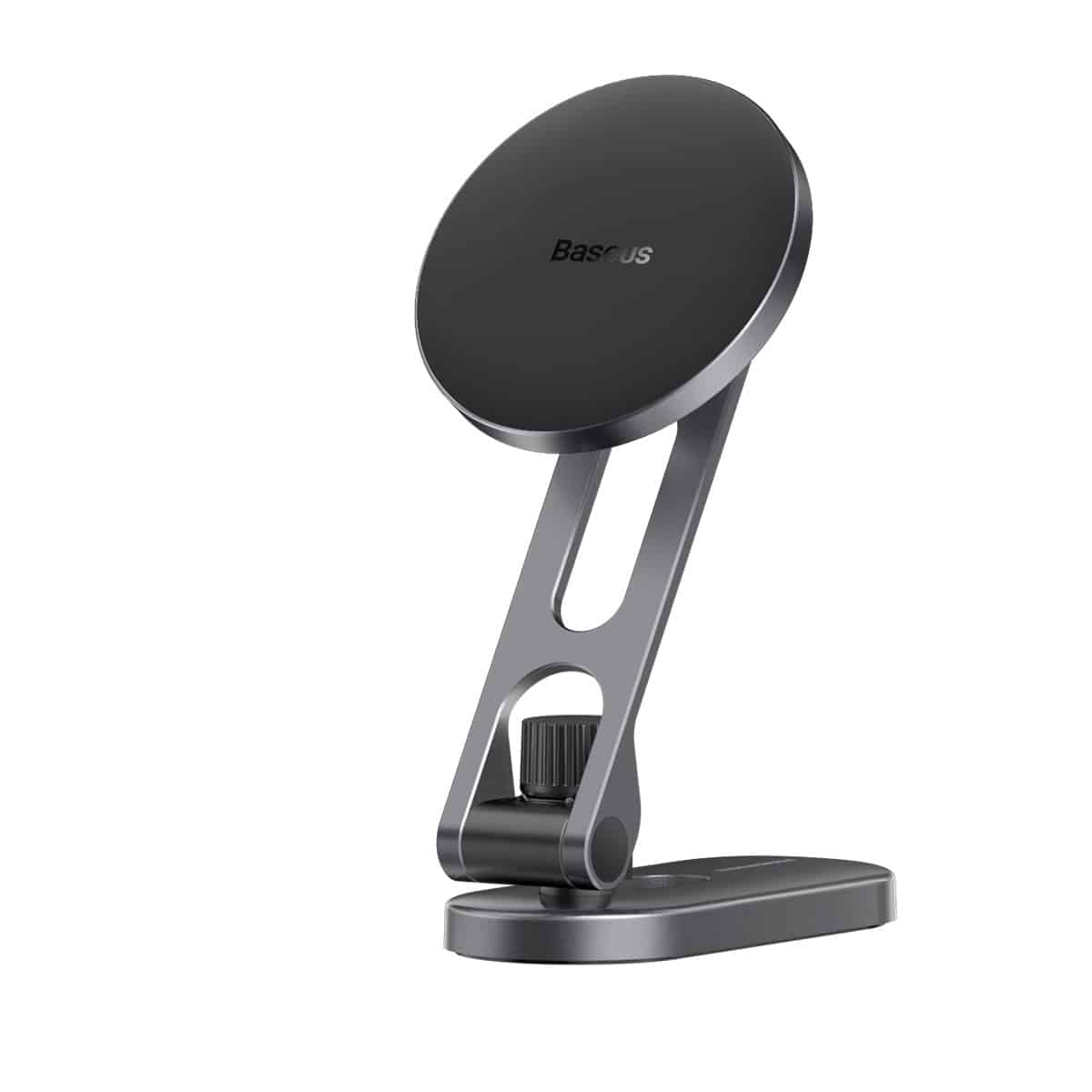 Baseus T-Space Series Folding Metal Car Mount Magnetic Phone Holder Frost Silver