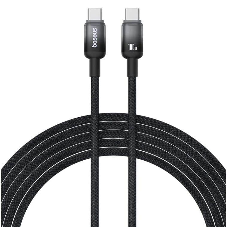 Baseus Discolor Series Fast Charging Cable USB-C to USB-C 100W 1m Cluster Black