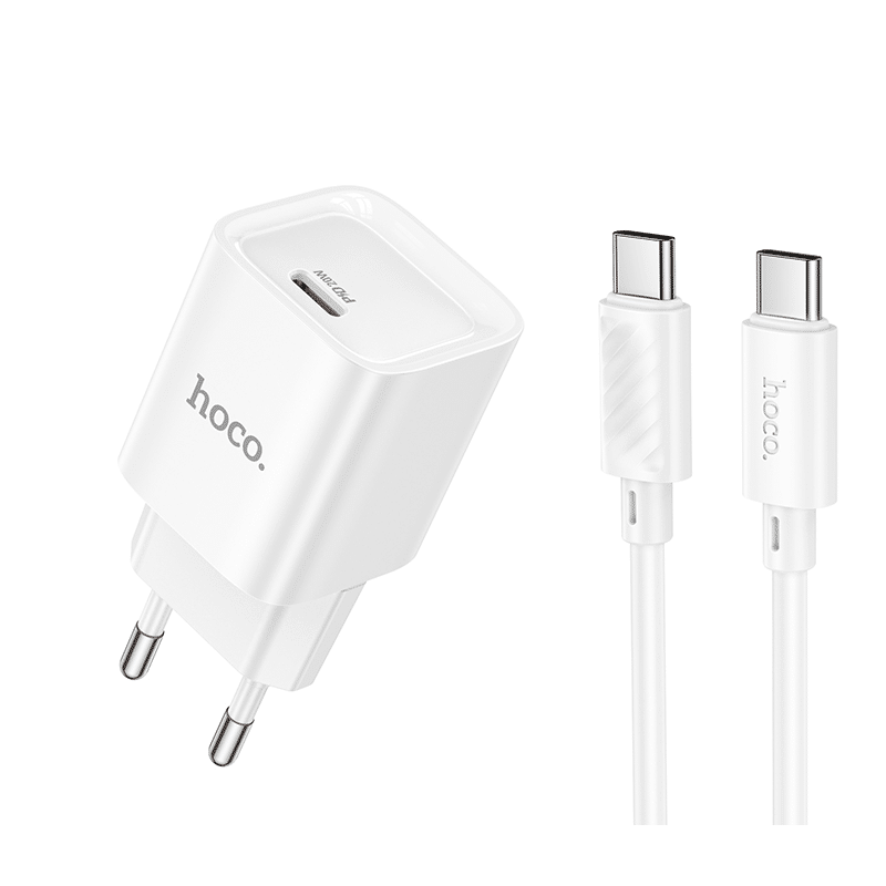 Hoco C146A Charm single port PD20W charger set(C to C)(EU)