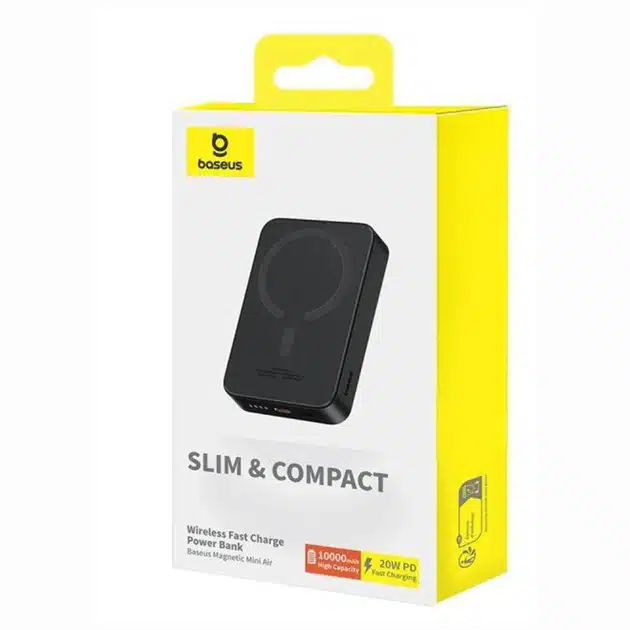 OS-Baseus Magnetic Mini Air  Wireless Fast Charge Power Bank 10000mAh 20W Cluster Black
