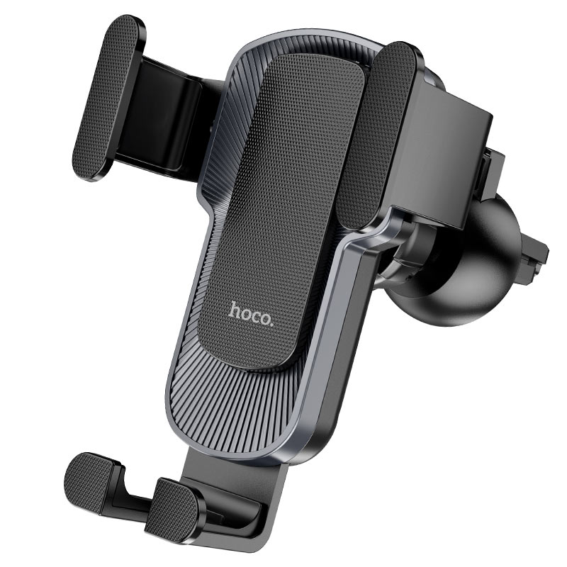 Hoco CA103 vertical and horizontal air outlet gravity car holder black metal gray