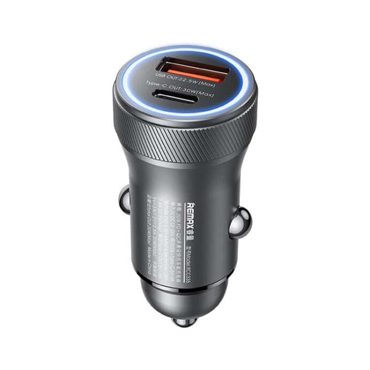"REMAX Seaya Series 30W PD+QC Fast Charging Car Charger
RCC335