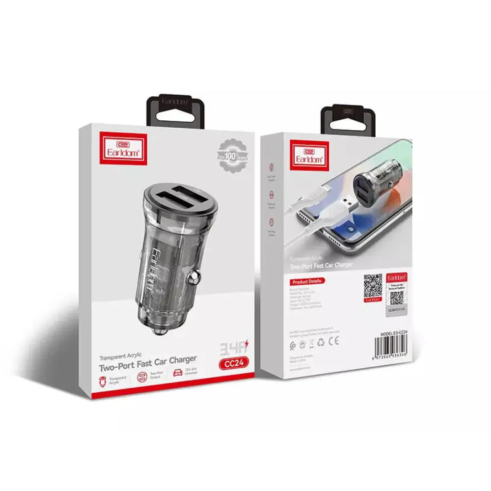 Earldom Two port Fast Car Charger CC24