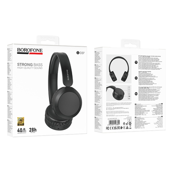 Borofone BO37 Marvellous BT headphones black