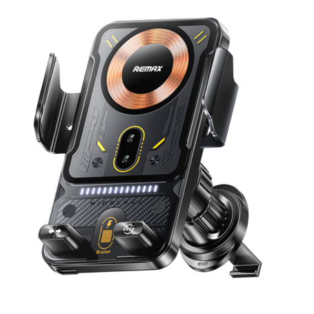 Remax 15W intelligent 2 motors rotating car wireless charging holderRM-C27