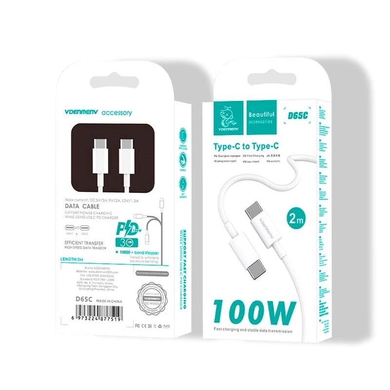 Vdenmenv USB Cable Type-C To Type-C D65C